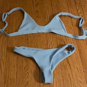 zaful blue bathing suit